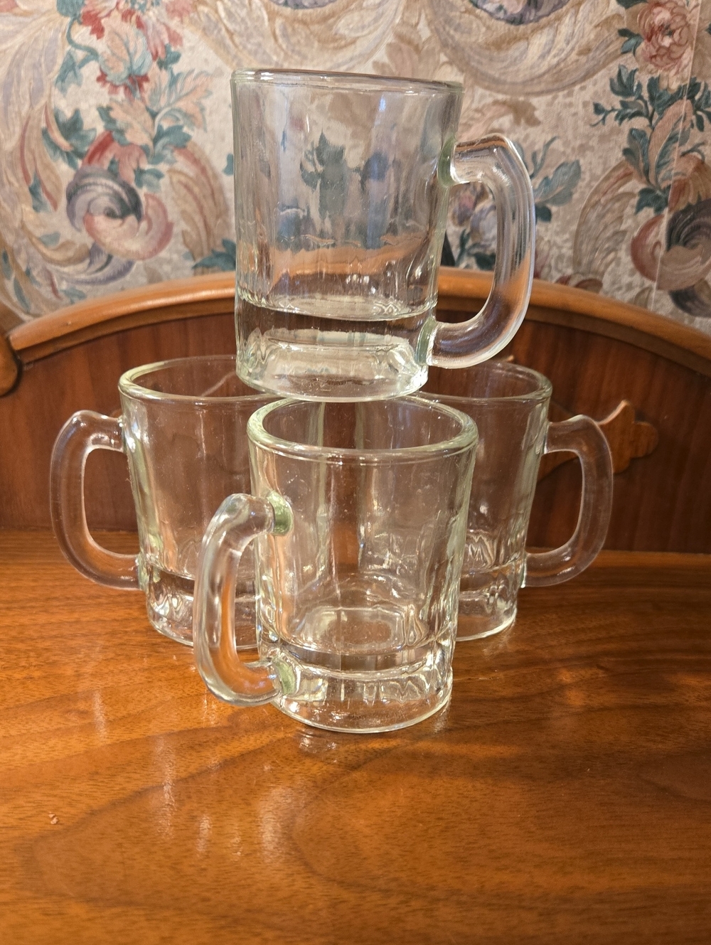 VTG NEW - SET of 4 BABY ROOTBEER MUGS HEAVY WEIGHT - 3 1/8"H - 2 1/4" ROUND